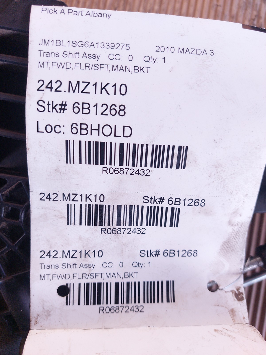 2010 MAZDA 3 SHIFTER CABLES WITH SHIFTER ASSEMBLEY OEM | eBay