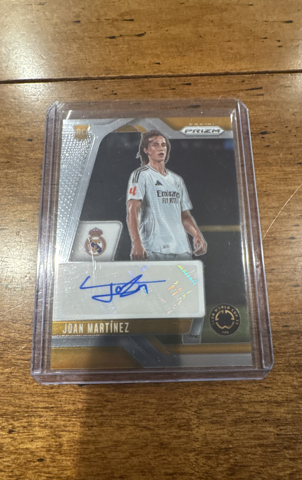 2025 Panini Prizm Fifa Club World Cup Joan Martinez Silver RC Auto