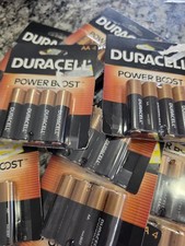 Duracell Power Boost AA Alkaline Batteries 4-Pack 16 AA TOTAL New...LOT OF 4