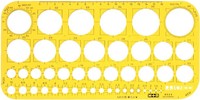 1 Bis 40X M+R Lochkreisschablone 1-36 Mm, Gelb-Transparent - Spare Bis Zu 63%