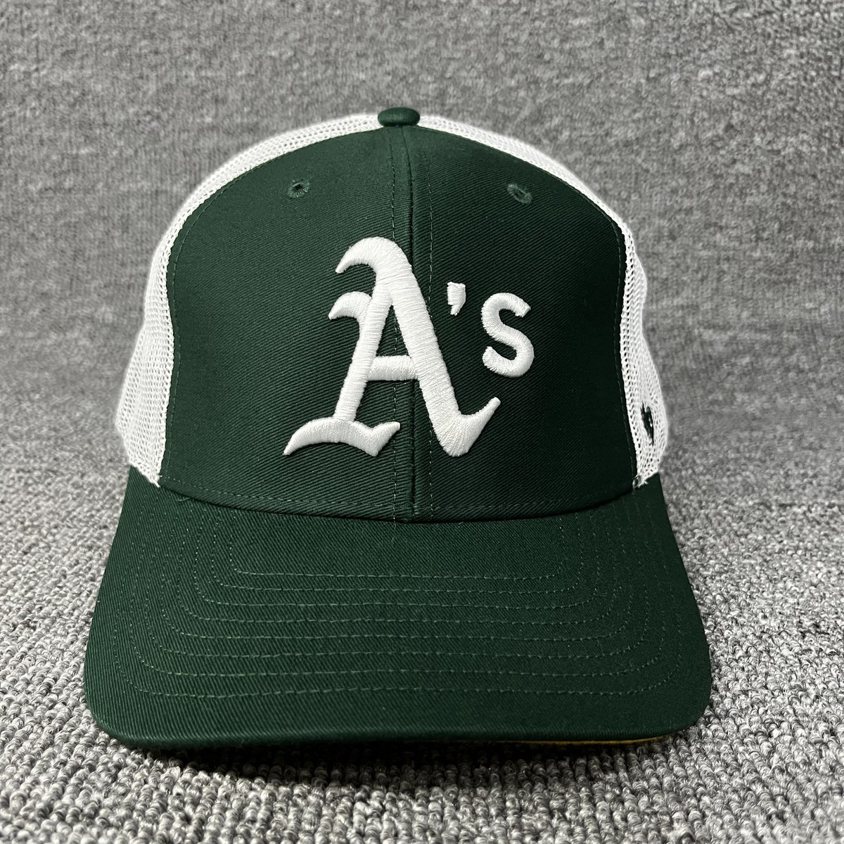 Oakland Athletics A's '47 Brand Trucker Hat Green White Snapback Yellow