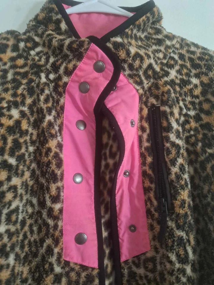 American Eagle Faux Fur Leopard Jacket - Image 2 of 4