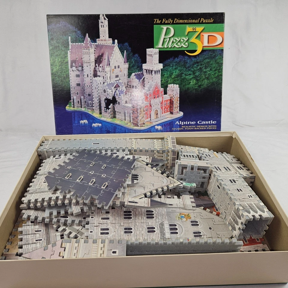 PUZZ3D Alpine Castle 3D Foam Jigsaw Puzzle - Classic Vertical Challenge! - Image 4 of 4