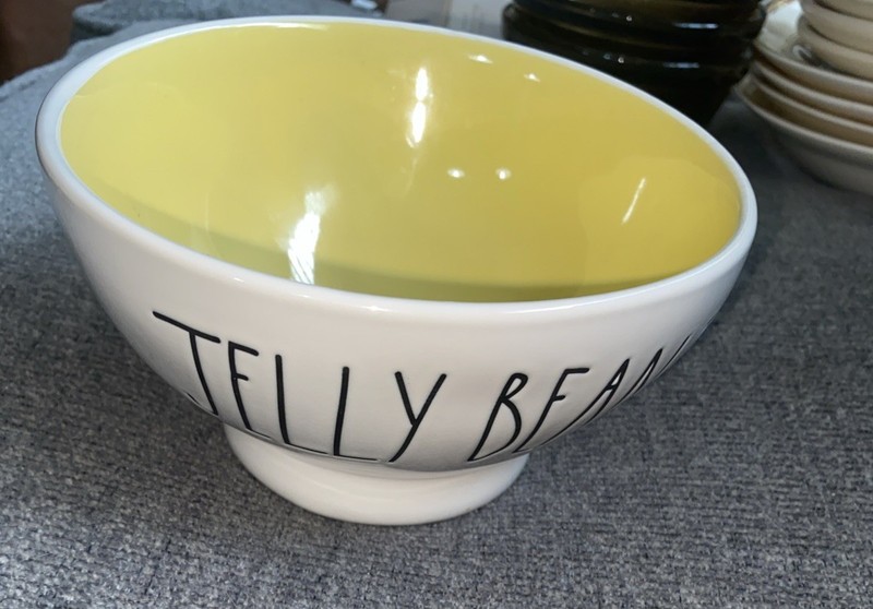 Rae Dunn Jelly Beans ceramic bowl Farmhouse Decor Artisan Magenta NEW OLD STOCK