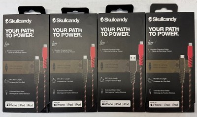 4/$22.99 Skullcandy ''Line+'' Braided Charging Cable for Apple (S7BCN-N094)(122)