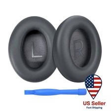 Replacement Ear Pads for Bose NC700/700 - PU Leather Memory Foam Cushions Grey