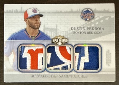 Dustin PEDROIA 2014 Topps Triple Threads All Star PATCH #ASP-DP 7/9 Red Sox 