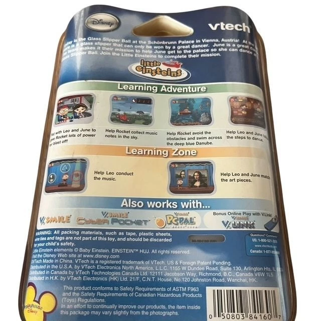 VTech V.Smile V.Motion Disney Little Einsteins Video Learning Cartridge New - Image 4 of 4