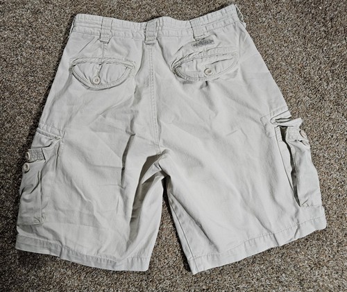 Consensus Authentic Heritage cargo shorts Size 34 Ivory Light Khaki - Picture 7 of 8