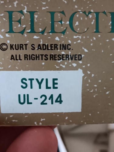 Kurt S Adler Illuminated Tree Christmas Tree Topper 8 Point Star In Original Box - Picture 8 of 8