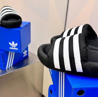 ★Adidas★ ADILETTE 24 アディレット24 BLUE BLACK IG9300 adidas Adilette 24 Unisex Woven Slides Slippers Black