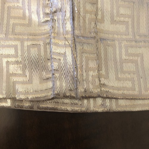Tory Burch Gold Sliver Silk blend Lame Blouse Size:4/ Flawed - Picture 7 of 12