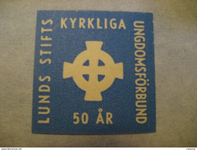 LUND Lunds Stifts Kyrkliga Poster Stamp Vignette SWEDEN Label