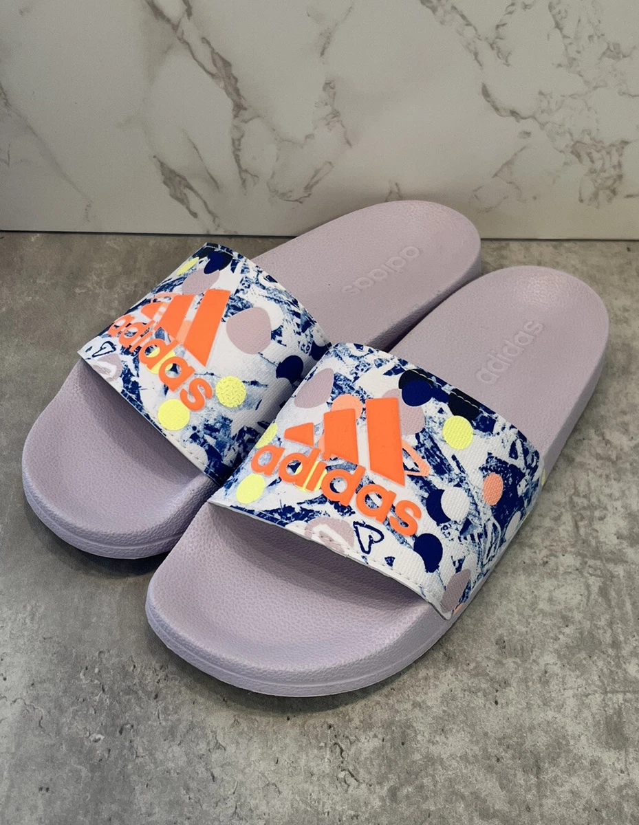 Adidas neon flip flops clearance