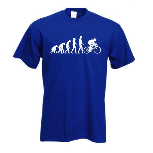 Cycling T Shirt | Classic Evolution of a cyclist Push bike T-Shirt - Picture 8 of 12