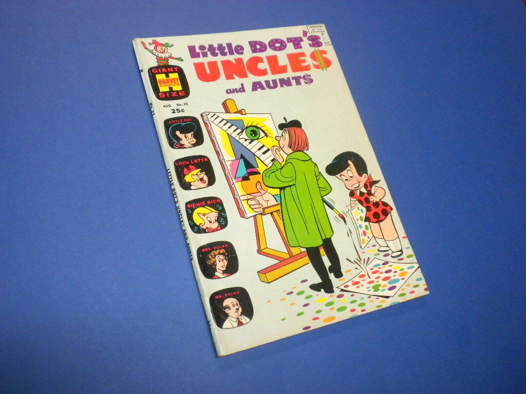 LITTLE DOT'S UNCLES AND AUNTS #33 Harvey Giant Size Comics 1970 tv cartoons
