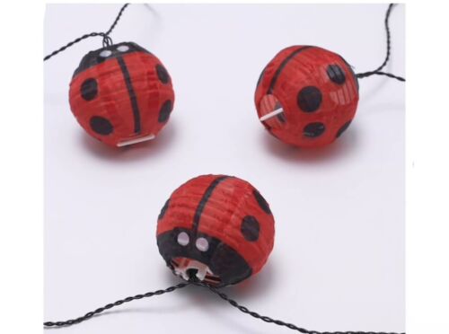 IKEA SOLVINDEN LADYBUG LED string light with 12 lights battery operated outdoor - Picture 3 of 7