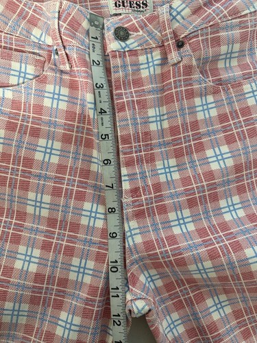 Guess Originals Mom Jeans Womens 27 High Rise Plaid Grunge Y2K Straight Leg - Bild 12 von 15