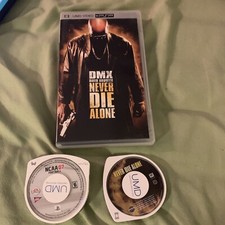 Sony PSP UMD Movie Game Lot Bundle DMX Never Die Alone NCAA 07 Football