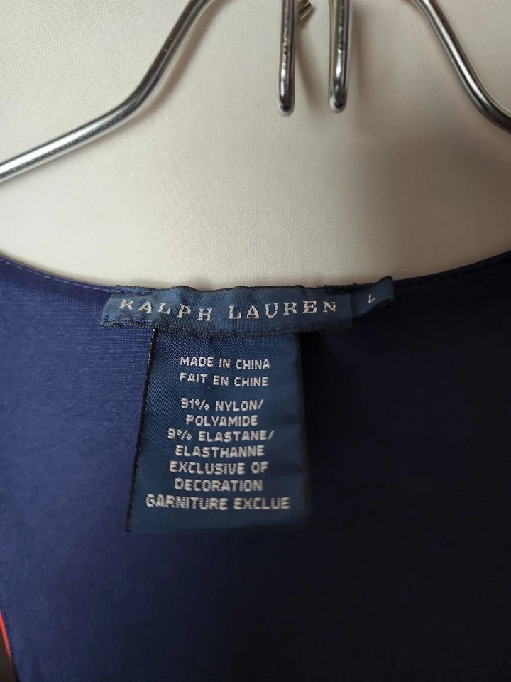 Camiseta sin mangas deportiva Ralph Lauren para mujer L US Open RacerBack Foto 2 de 3