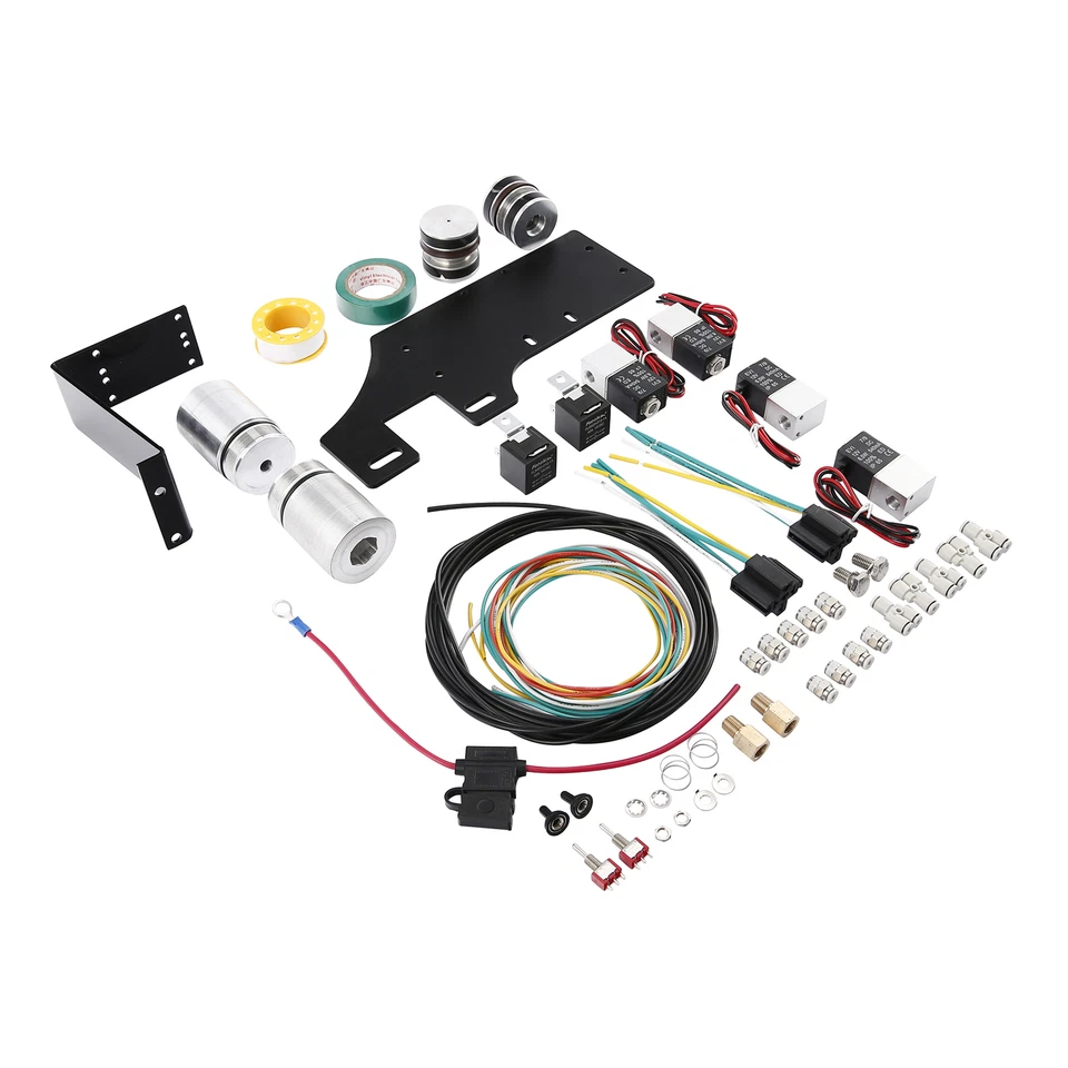 Kit de reducción de suspensión neumática delantera apto para Harley Street Road Glide 2014-25 Foto 3 de 4