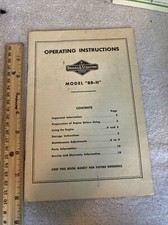 Briggs & Stratton Model 8B-H Engine Operating Instructions  Manual