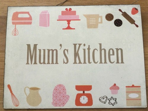 MUM'S KITCHEN Metal Signs Retro Plaque Tin Sign