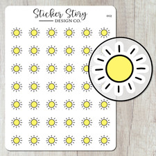 Sunny Weather Planner Stickers
