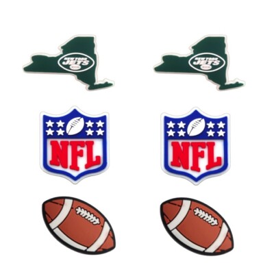 NFL New York Jets Football Team For Crocs Shoe Charms Jibbitz