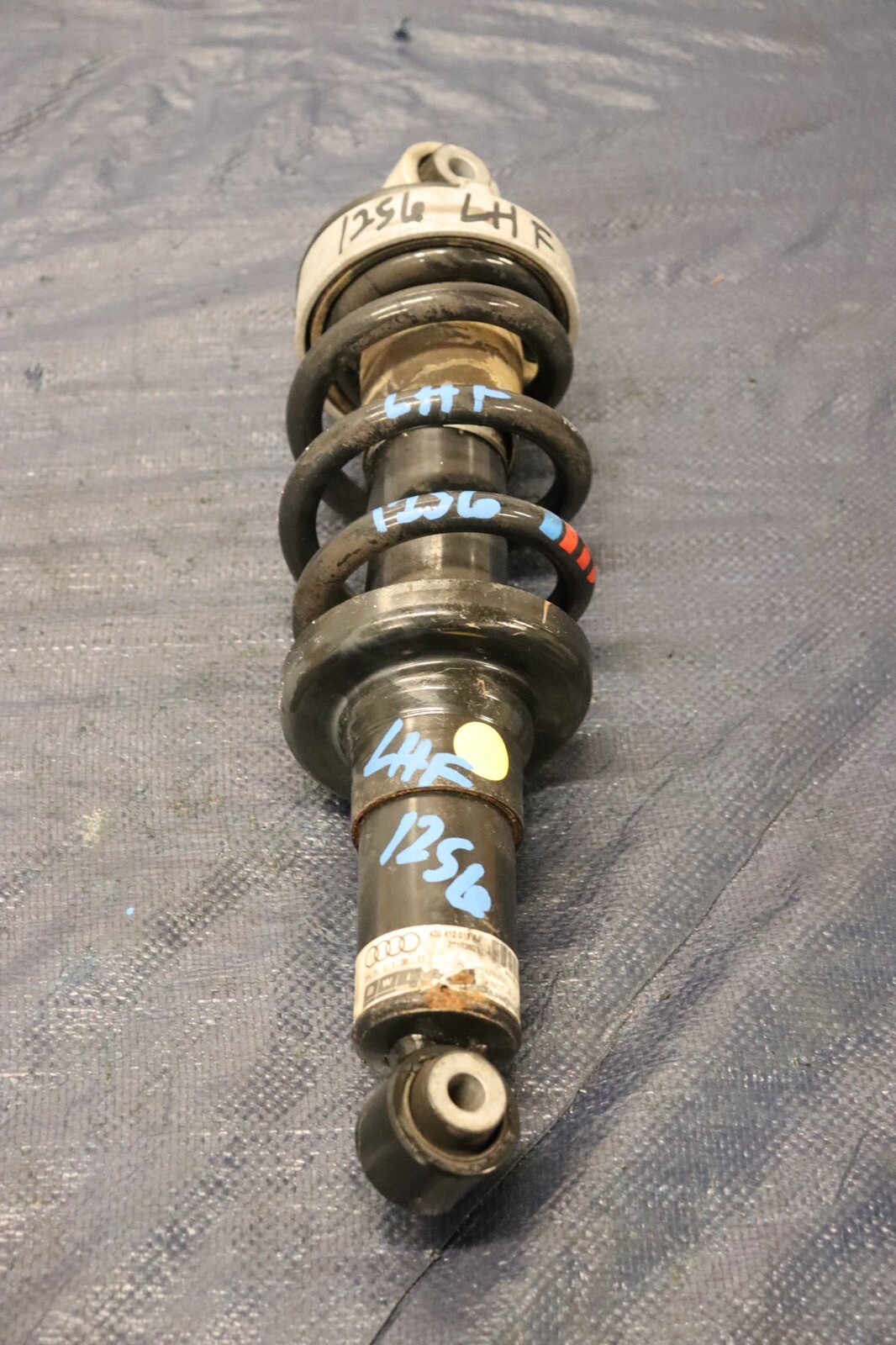 2012 AUDI R8 5.2 QUATTRO SPYDER V10 OEM LH DRIVER FRONT SHOCK & SPRING #1256