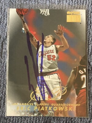 1998-99 SkyBox Premium Basketball #167 Eric Piatkowski Signed Auto 
