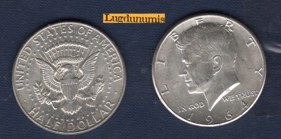 Etats Unis USA 1/2 $ Half Dollar 1964 SUP SPL Kennedy Argent Silver - Photo 1/1