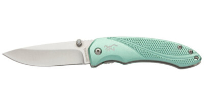 Browning ALLURE - MINT GREEN, DROP POINT, PLAIN EDGE, 2 7/8'' BLADE 3220360 Knife
