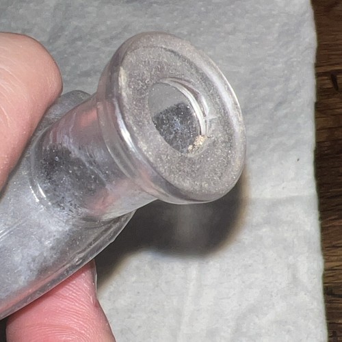 Rubifoam For Teeth EW Hoyt Co Lowell Mass Bottle Clear Glass 2.5"L 1"W 4"H - Picture 5 of 8
