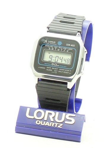 RARE VINTAGE LORUS (SEIKO) Y799-4300 RRQ011-1 Digital WATCH 1986 Boxed NOS Japan - Picture 3 of 10