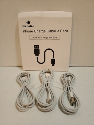 Naoeleii Phone Charge Cable 3 Pack