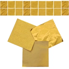 6 Bags of Candy Wrappers Premium Practical Creative Gold Foil Sheets for Party