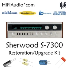 Sherwood S7300 restoration recap repair service rebuild kit fix filter capacitor