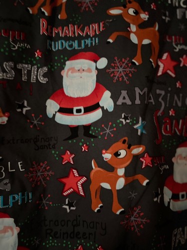 Scrub Top Womens Christmas Rudolph Red Nosed Reindeer 3XL - Picture 5 of 5