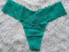 NWT VICTORIA'S SECRET The Lacie Lacie Lace Thong Panty Size Large 877 