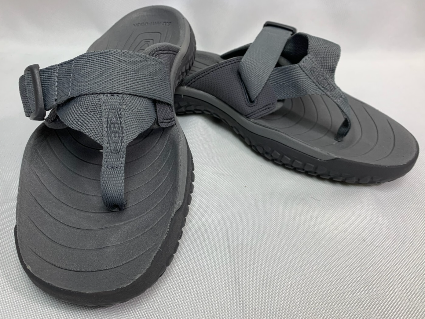 Infradito uomo Keen SOLR punta taglia 9 sandali acqua acqua stop cinturino grigio