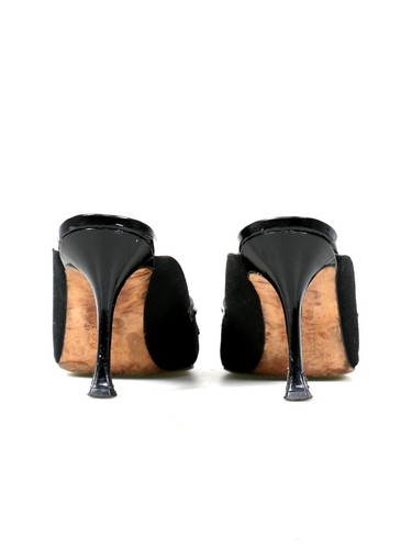 MANOLO BLAHNIK Pointed Strappy Black Mules (SIZE 37) - Picture 5 of 6