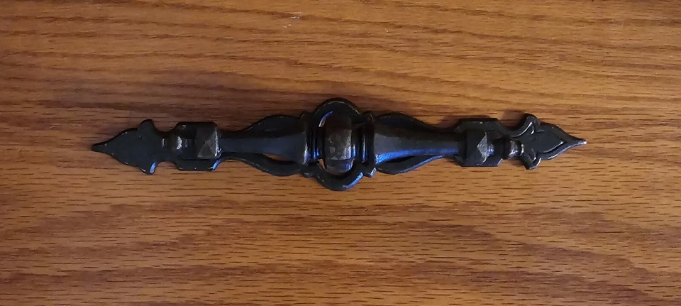 Винтажная выдвижная и задняя панель 4,5 дюйма центры 8,5 дюйма состаренная бронза изношенная без винтов - Изображение 3 из 4