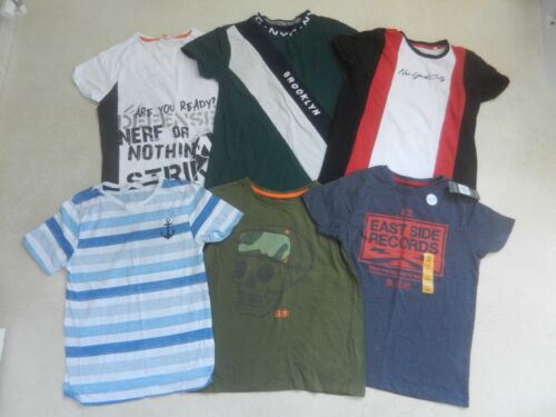 Primark & H&M Boys T-Shirts Bundle x 5 Age 9-10 10-11 Years Nerf 1 x BNWT - Picture 1 of 5