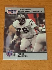 RAIDERS ART SHELL 1990 PRO SET SUPER BOWL SUPERMEN #60