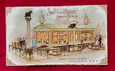 1893 Swift & Co Packers Trade Card  . . . Columbian Exposition  Worlds Fair