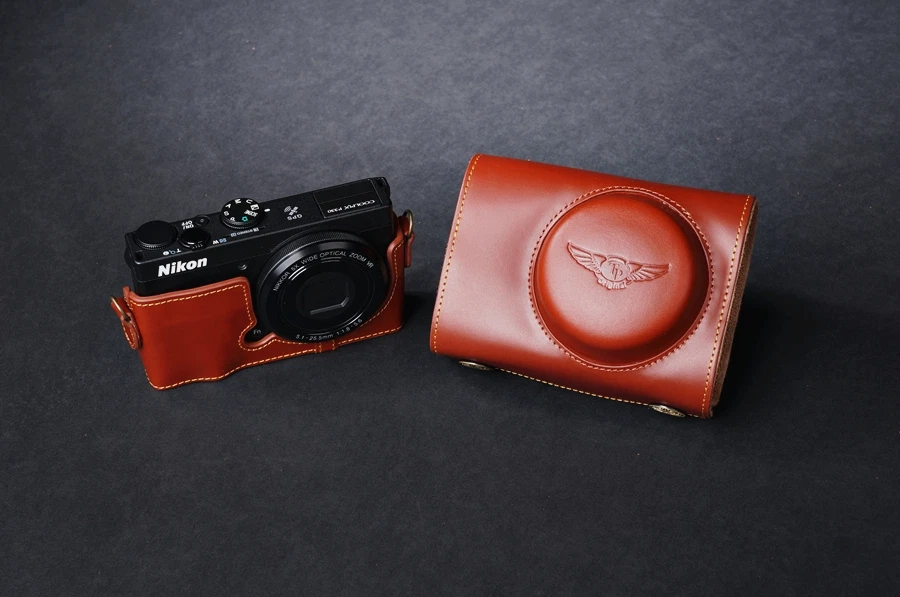 Handmade Genunie real Leather full Camera Case cover bag for Nikon COOLPIX P330 - Image 3 of 4