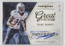 2016 Panini Preferred Great X-Pectations Gold 1/10 Tajae Sharpe #360 Auto 0p4b