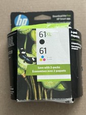 HP 61XL/61 High-Yield Black  Standard Yield Tri-Color Ink Cartridge 2-Pack 8/26