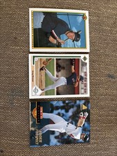 Greg Blosser 3 Card Rookie Lot - Red Sox - 1990 Bowman, 1991 UD, 1994 Pinnacle